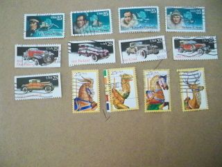 Usa,  1988 Issues,  3 Sentenant Sets (13 Stamps Total)