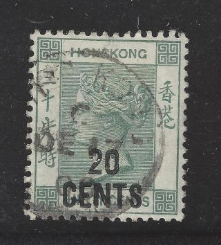 1891 Hong Kong - Scott 52 - Overprint - Very Fine,  - Cat=$175 Solid (bw10)