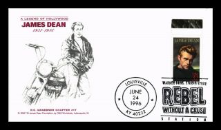 Dr Jim Stamps Us James Dean Hollywood Legend Fdc Cover Rebel Without Cause