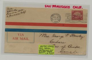 Us - Airmail/flight Cover Lot 27