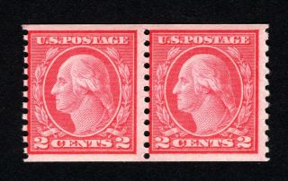 Usa 1917 Pair Stamps Scott 492 Mnh Cv=21.  5$