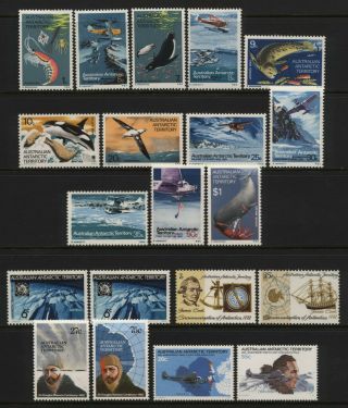 Australian Antarctic Territory 1973 Values Set,  4 Pairs Unmounted