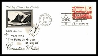 Mayfairstamps Canada Fdc 1967 Famous Group Of Seven Artists $1 Issue First Day C