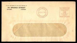 Mayfairstamps 1939 Canada Ottawa Metered 2 Cent Cover Wwb48083