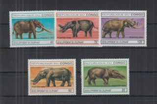 I296.  Congo - Mnh - Nature - Prehistoric Animals