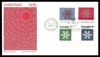 Mayfairstamps 1971 Canada Fdc Christmas Set Of 4 First Day Cover Wwb47905