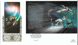 Star Wars Booklet Pane 2015 Sithney Helston Star Wars Benham Gold Official.