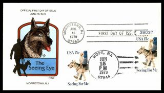 Mayfairstamps Us Fdc 1979 Seeing Eye Dogs Collins Hand Painted First Day Cover W
