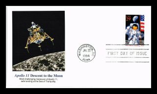 Dr Jim Stamps Us Apollo 11 Moon Landing Anniversary Fdc Cover Washington Dc