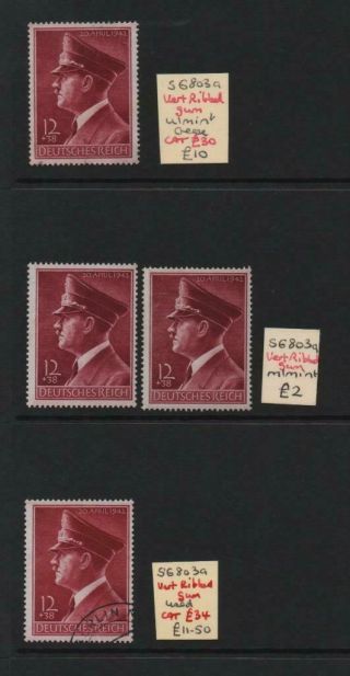 Germany: Sg 803a Examples - Ex - Dealers Stock - Album Page (23286)