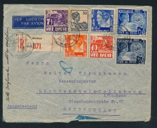 Dutch Indies.  1937.  Registered Cover To Germany