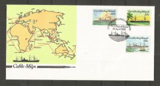 Cocos (keeling) Islands 1985 Cable Laying Ships Fdc Sg,  129 - 131 Lot 900b