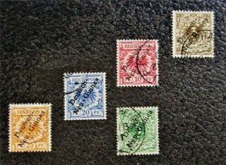 Nystamps German Guinea Stamp 1 - 5 $86