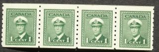 Canada Stamps 1943 Coil Strip Sg389 Mnh.