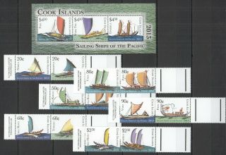 A743 2013 Cook Islands Sailing Ships Of The Pacific Michel 30 Euro 1kb,  Set Mnh