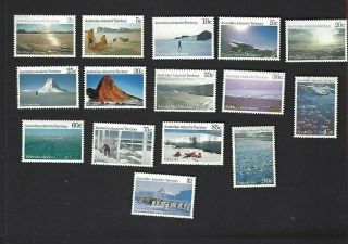 Australian Antarctic Terr.  Sc L60 - 74 (1984 - 7) Complete Mnh