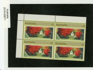 Australia 1989 Gardens - Mnh Upper Left Block Of Four $2 Stamps (00971)