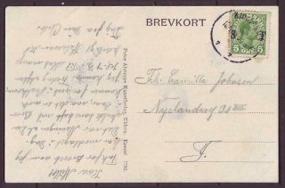 E2001/ Denmark Kbh Army Card Cover 1918 W/single 5öre Sf Soldier Stamp Issue