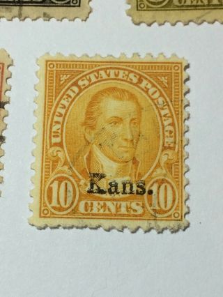 US Stamps 658 - 668 Kansas overprints (V7291) 3