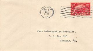 615 2c Huguenot - Walloon,  First Day Cover Cachet,  Reading,  Pa Cancel [e553366]