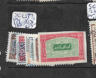 Saudi Arabia (pp1802b) Sc L 177,  179,  181 - 3,  186 Mog