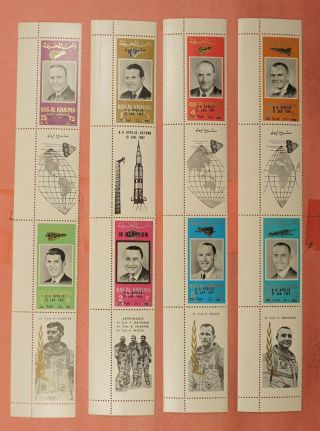 1960s Ras Al Khaima Space Astronaut Stamps & S/s Perf & Imperf Mnh