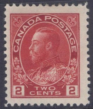 Canada 106 1917 Carmine 2c King George V Admiral Vf Mph Cv $40