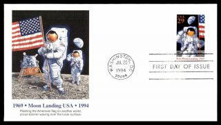 Mayfairstamps Us Fdc 1994 Moon Landing Usa 29 Cent First Day Cover Wwb06441