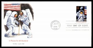 Mayfairstamps Us Fdc 1994 Peace For Mandkind Moon Landing First Day Cover Wwb064