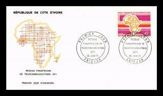Dr Jim Stamps Pan African Telecommunications System Fdc Cote D 
