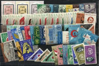 Egypt Lot 70 Different Stamps Mnh (some With Oxide)