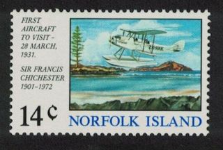 Norfolk First Aircraft Landing 1v Mnh Sg 151 Sc 174