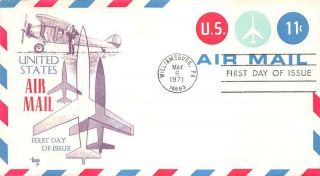 Uc43 11c Jet,  First Day Cover Cachet [d440741]