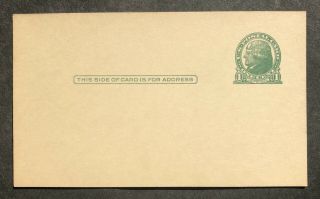 Postal Card Ux27 1c Jefferson,