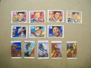 Usa,  1993 Issues,  2 Sentenant Sets (12 Stamps)