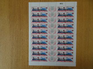 Full Sheet Of Parcel Post Stamps With Impuesto & Encomien Overprints Uruguay