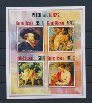 Lk89092 Guinea - Bissau 2013 Peter Paul Rubens Paintings Imperf Sheet Mnh