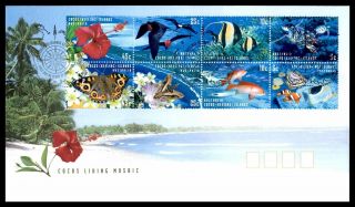 Mayfairstamps Cocos Islands 1999 Living Mosaic Fauna And Flora Cover Wwb63065