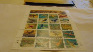Us Postage Stamps Sheet N Classic American Aircraft