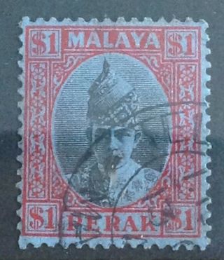 Malaya Perak 1940 Sg119 $1 Fine Cat £40