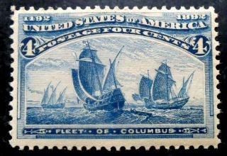 Buffalo Stamps,  Scott 233,  1893 Columbus Expo,  Lh/og & Vf,  Cv = $55