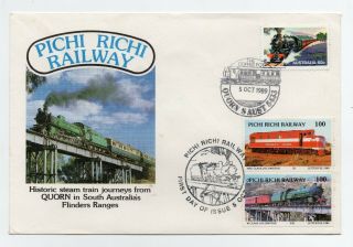 1989 Richi Railway Souvenir Cover With 2 Railway Labels Affixed See Scan