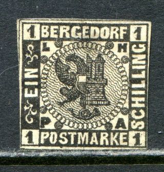 Bergedorf Postage Stamp Scott 2 Bf1b