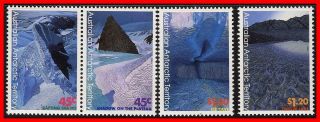 Australia Antarctic 1996 Polar Views Sc L98 - 101 Mnh Face Value $3.  10 E - B2