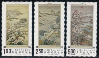 China Chine Taiwan 1971 Occupations Of The 12 Months Painting Mnh C