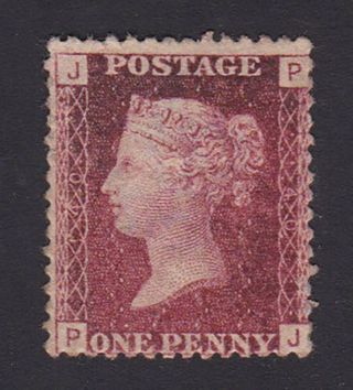 Gb.  Qv.  Sg 43,  1d Red.  Plate 140.  Mounted.