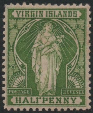 Br.  Virgin Islands: 1899 Sg 43b ½d Yellow - Green Mounted - Cat £85 (25893)