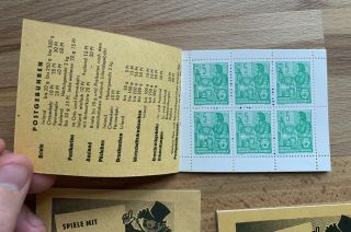 3 x East German Stamp Booklets (1959 - 60) MNH 3