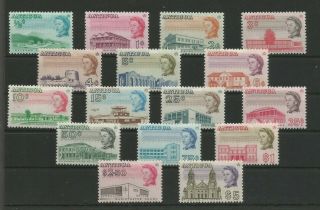 Antigua 1966 Ordinary Paper Perf 11.  5 X 11 Set Of 16 To $5.  00