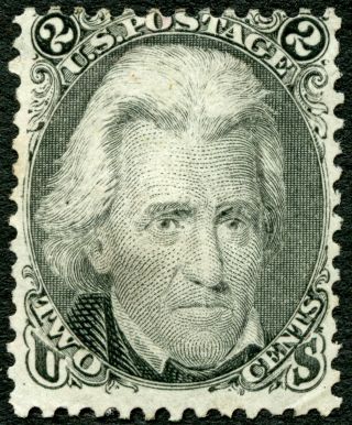 U.  S.  Postage 1863 Jackson 2 Cents Black